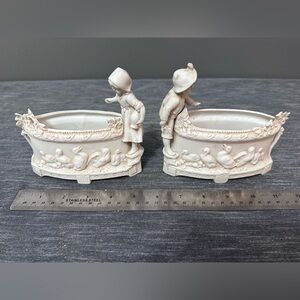 Pair Of French Biscuit Jardiniere